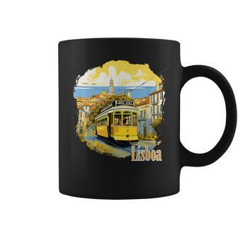 Lisbon Lisboa Tram Vintage Tassen - Seseable