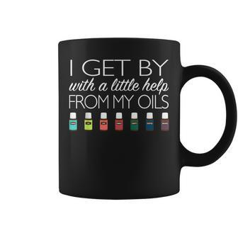 I Get By With A Little Help From My Essential Oils Coffee Mug - Monsterry