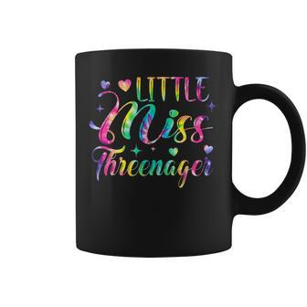 Little Miss Threenager 3Rd Birthday Girls Tie Dye Coffee Mug - Monsterry CA