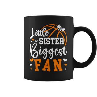 Little Sister Basketball Sister Of A Basketball Player Coffee Mug - Monsterry UK