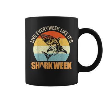 Live Every Week Like It's Shark Coffee Mug - Monsterry DE