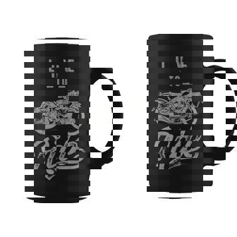 Live To Ride Vintage Motorcycle Biker I Love My Motorcycle Coffee Mug - Monsterry