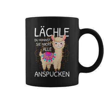 Llama Lächle Du Kannst Sie Nicht Anspcken Alpaca Lächle Du Kannst Sie Nicht An S Tassen - Geschenkecke