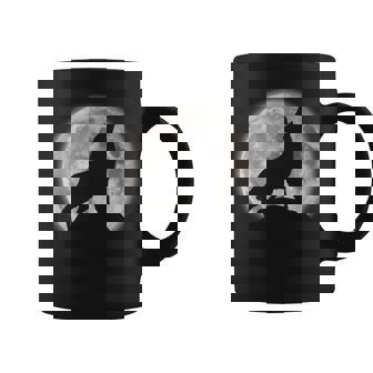 Lobo Luna Silueta Lobo Amante Lobo Aullando En La Luna Taza de café - Regaloses