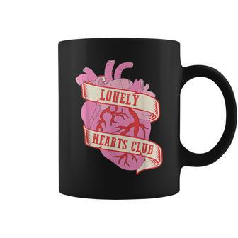 Lonely Hearts Club Broken Heart Single Women Coffee Mug - Monsterry
