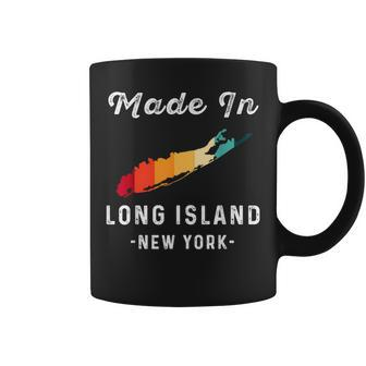 Long Island Ny Souvenir Native Long Islander Map Vintage Coffee Mug - Monsterry DE