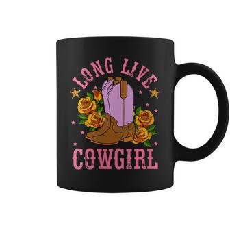 Long Live Western Country Southern Cowgirl Coffee Mug | Mazezy