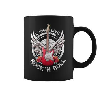 Long Live Rock And Roll Rock&Roll Vintage Electric Guitars Coffee Mug - Seseable