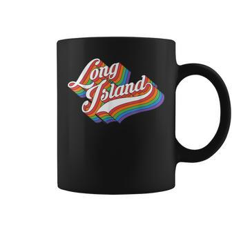 Long New York Island Retro Vintage 70S Style Love Coffee Mug - Monsterry AU