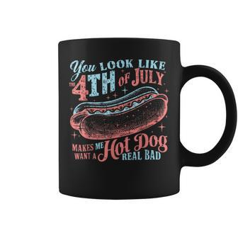 You Look Like The 4Th Of July Hot Dog Independence Day Coffee Mug - Monsterry AU