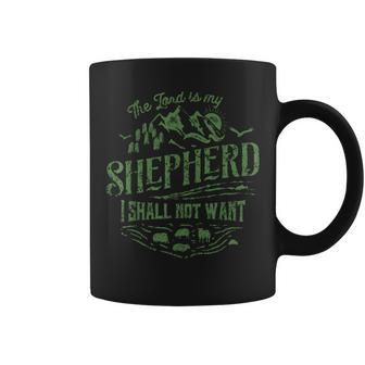 The Lord Is My Shepherd Psalms 23 Christian Coffee Mug - Monsterry