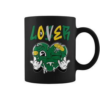 Loser Lover Green Yellow Drip Heart Matching Outfit Coffee Mug - Thegiftio UK