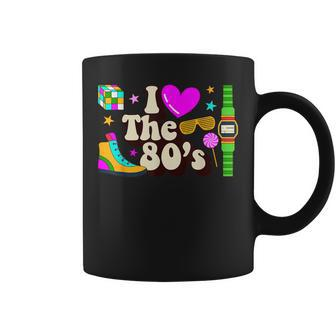 I Love 80'S Girl Birthday Party Old School Retro Womens Coffee Mug - Seseable