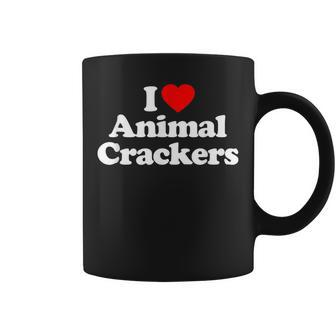 I Love Animal Crackers Heart Coffee Mug | Crazezy AU