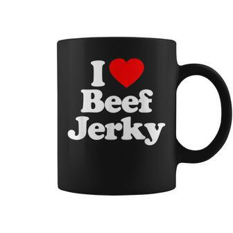 I Love Beef Jerky Heart Coffee Mug | Crazezy AU