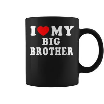 I Love My Big Brother I Heart My Big Brother Coffee Mug - Thegiftio UK
