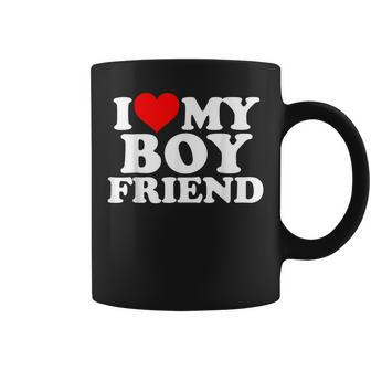 I Love My Boyfriend I Heart My Boyfriend Coffee Mug - Monsterry UK