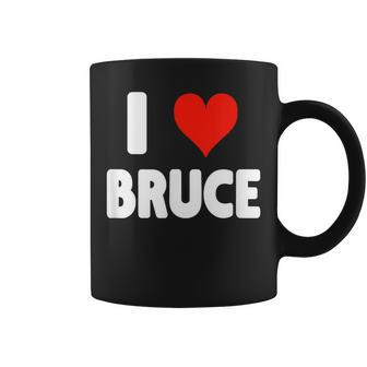 I Love Bruce Heart Coffee Mug - Thegiftio UK