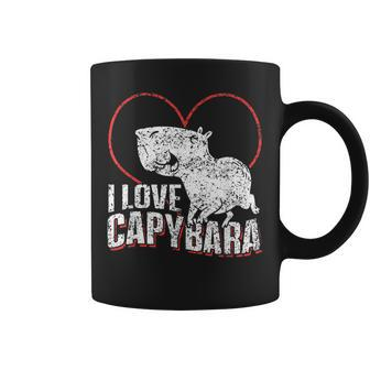 I Love Capybara Animal Lover Capybaras Rodent Coffee Mug - Thegiftio UK