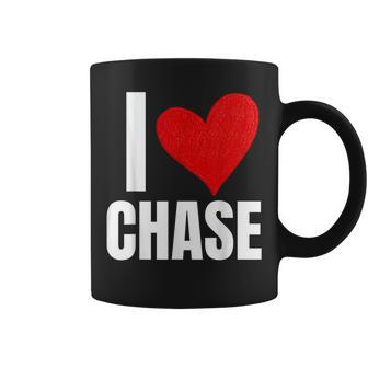 I Love Chase Personalized Personal Name Heart Friend Family Coffee Mug - Seseable