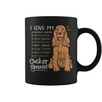 I Love My Cocker Spaniel Dog Mom Dad Coffee Mug | Mazezy