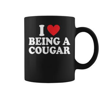 I Love Being A Cougar I Heart Being A Cougar Coffee Mug - Monsterry CA