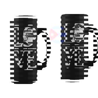 I Love Cuba Bandera Cubana Souvenir Love Taza de café - Regaloses