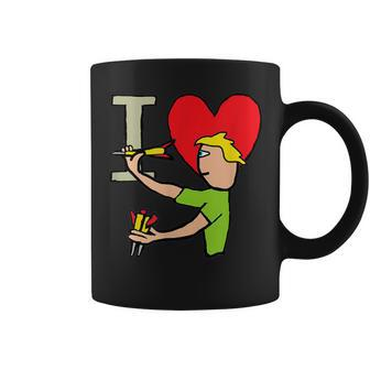I Love Darts Coffee Mug - Thegiftio UK
