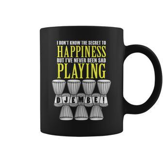 I Love Djembe Drumming Play African Drum Secret To Happiness Coffee Mug - Monsterry UK