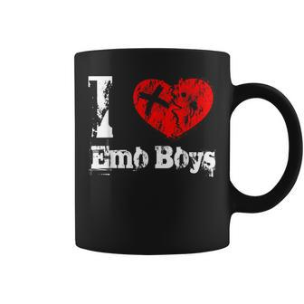 I Love Emo Boys I Love Emo Girls Emo Goth Matching Coffee Mug - Monsterry DE
