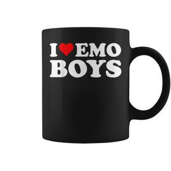 I Love Emo Boys I Heart Emo Boys Coffee Mug | Mazezy