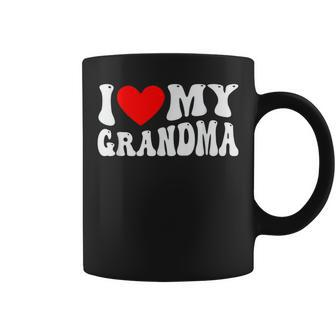 I Love My Grandma I Heart My Grandma Coffee Mug | Mazezy