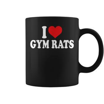 I Love Gym Rats Fitness Workout Coffee Mug - Seseable