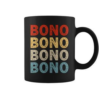 Love Heart Bono Grunge Vintage Style Black Bono Coffee Mug - Monsterry AU