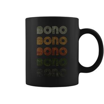 Love Heart Bono Grunge Vintage Style Black Bono Coffee Mug - Thegiftio UK