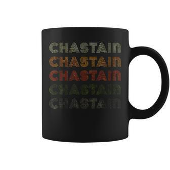 Love Heart Chastain Grunge Vintage Style Black Chastain Coffee Mug - Monsterry