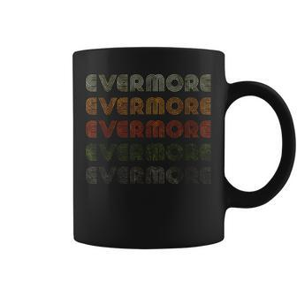 Love Heart Evermore Grunge Vintage Style Black Evermore Coffee Mug - Monsterry