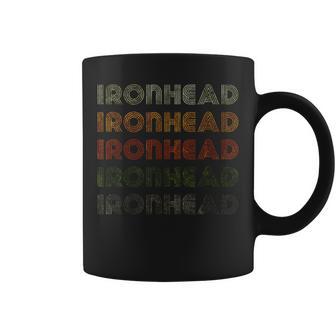 Love Heart Ironhead Grunge Vintage Style Black Ironhead Coffee Mug - Monsterry AU