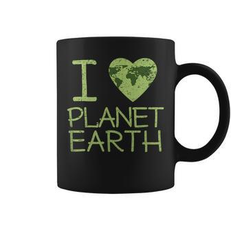 I Love Heart Planet Earth Globe T Coffee Mug - Monsterry AU