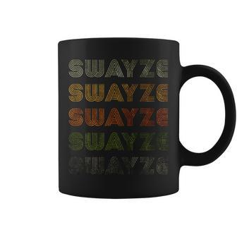 Love Heart Swayze Grunge Vintage Style Black Swayze Coffee Mug - Thegiftio UK