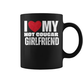 I Love My Hot Cougar Girlfriend Heart My Hot Cougar Gf Coffee Mug - Seseable