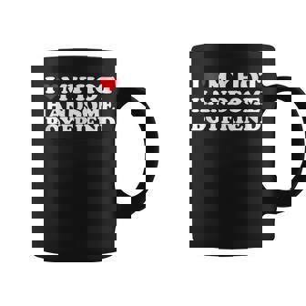 I Love My Hot Handsome Boyfriend Red Heart Hot Boyfriend Coffee Mug | Mazezy