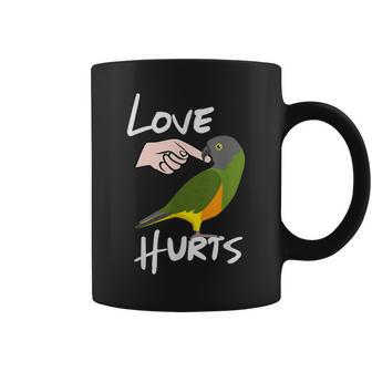 Love Hurts Senegal Parrot Coffee Mug - Monsterry UK