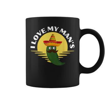 I Love His Jalapeno Hysterical Girlfriend Couple Coffee Mug - Monsterry