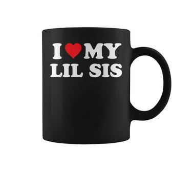 I Love My Lil Sis Big Little Sister Matching Coffee Mug - Monsterry CA
