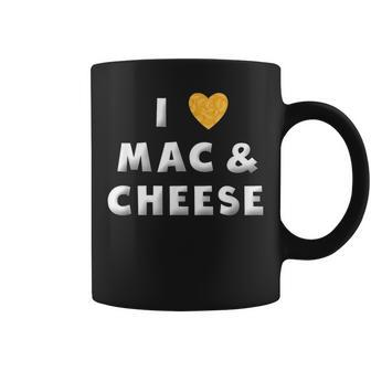 I Love Mac And Cheese Heart Mac N Cheese Lover Coffee Mug - Monsterry