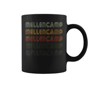 Love Mellencamp Grunge Vintage Black Mellencamp Coffee Mug | Mazezy