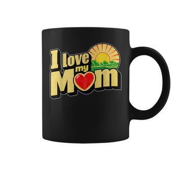 I Love My Mom Heartfelt Loving Affection Coffee Mug - Seseable