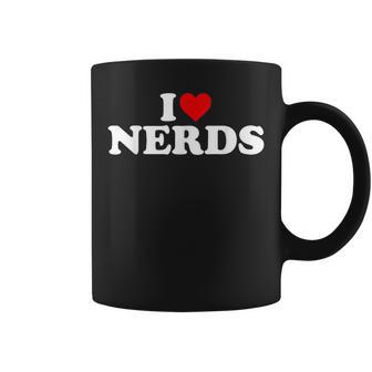 I Love Nerds Heart Coffee Mug - Monsterry UK