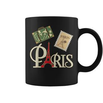 I Love Paris French Vintage Souvenir For Traveler Coffee Mug - Monsterry CA